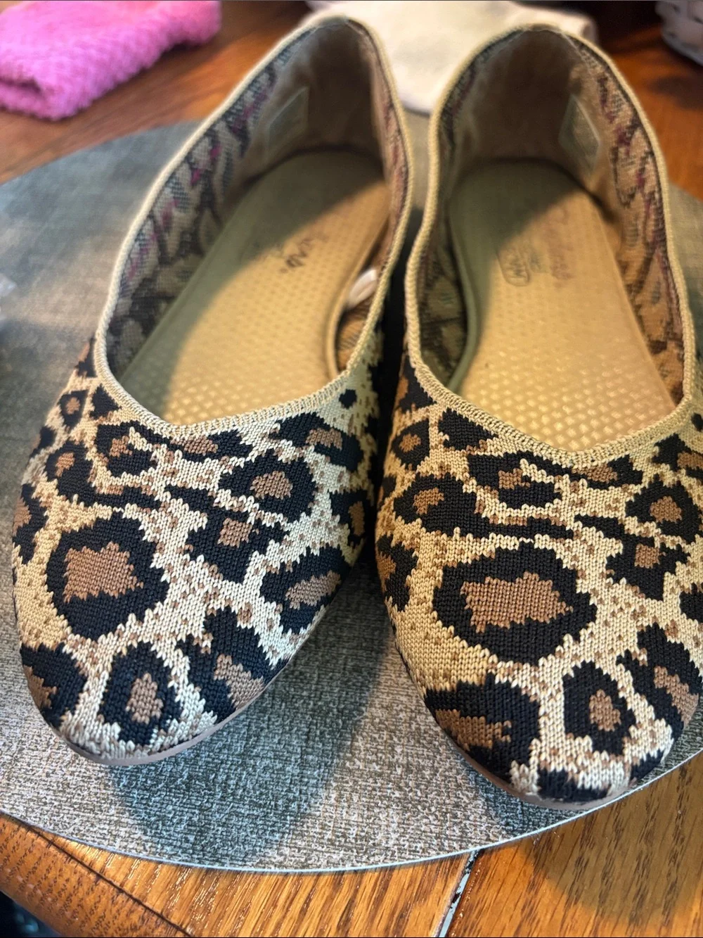 Skechers Leopard Print Ballet Flats